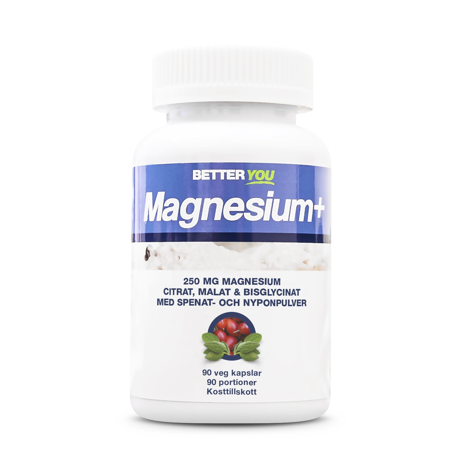 Magnesium+ 90 kapslar