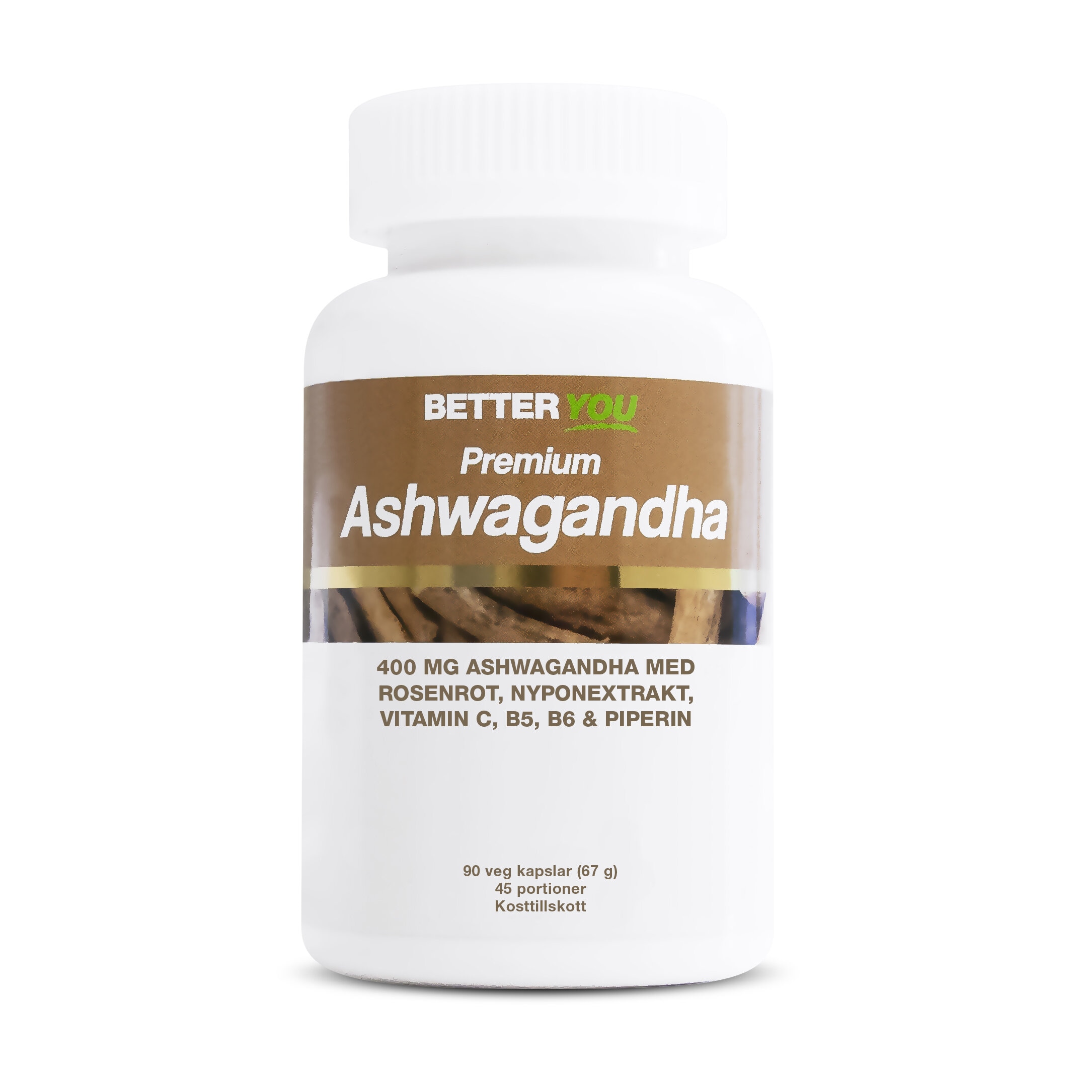 Premium Ashwagandha 90 kapslar
